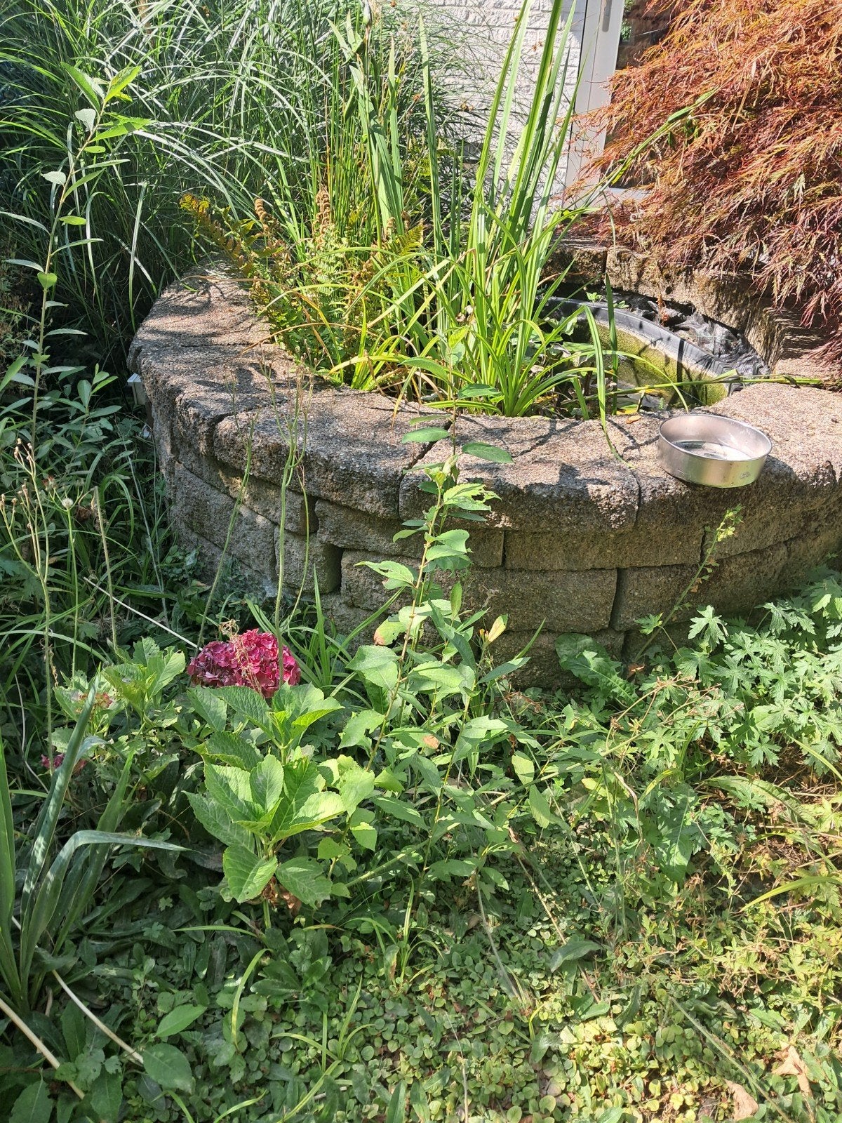Gratis stapelblokken/stapelstenen voor verhoogde border, Tuin en Terras, Ophalen, Gebruikt