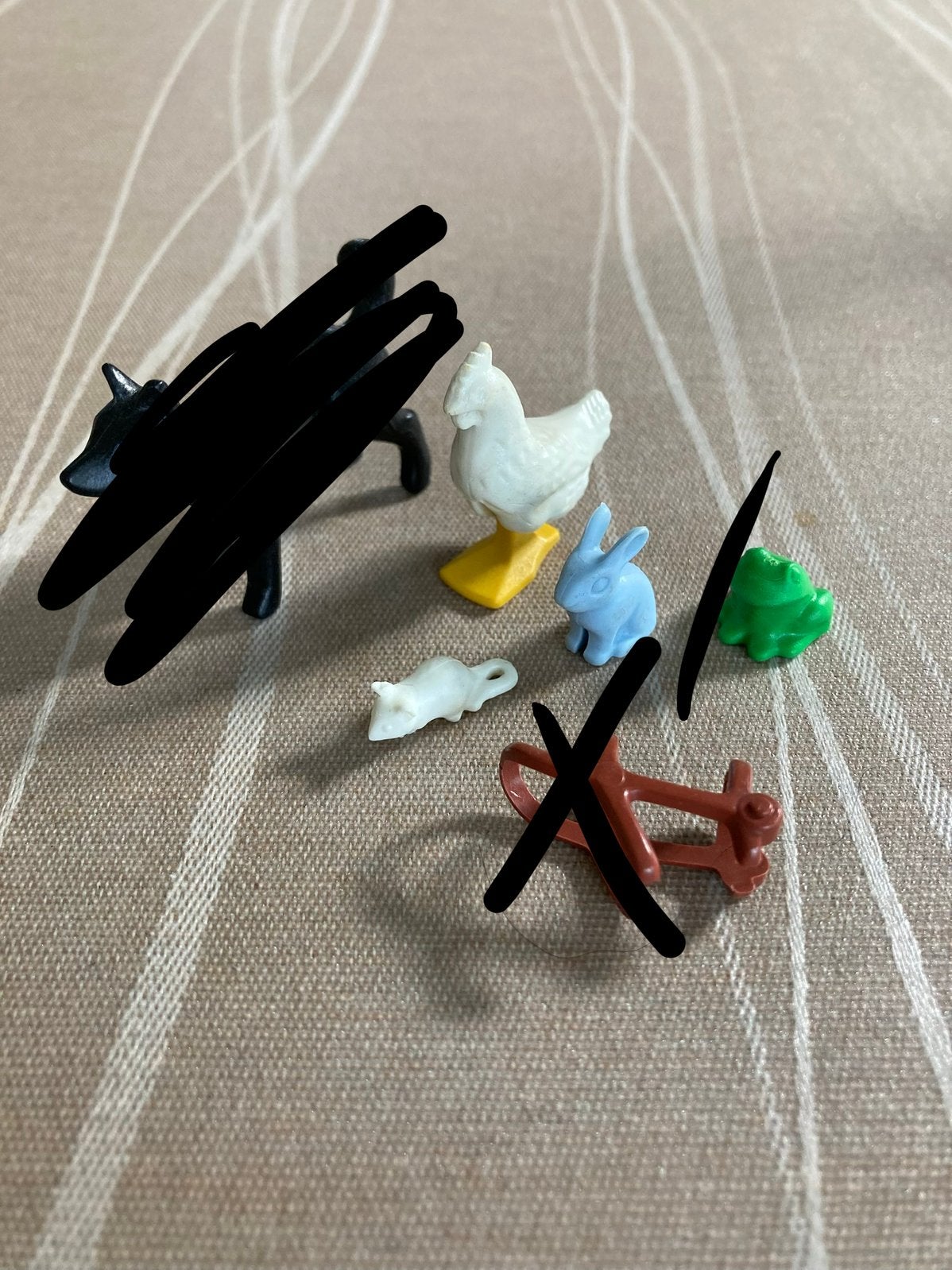 Playmobil kip, muis ed…, Ophalen of Verzenden, Zo goed als nieuw
