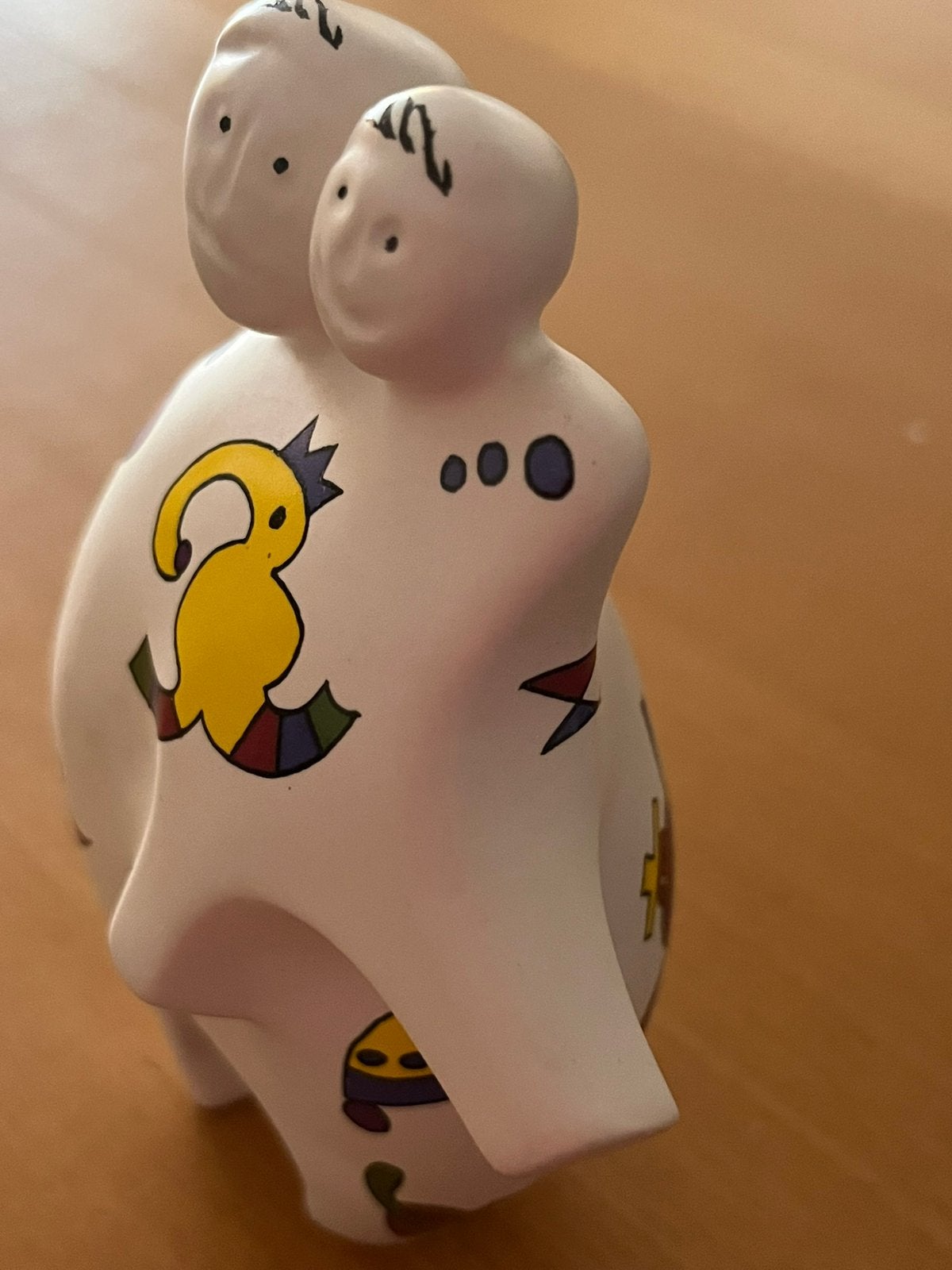 Keramisch beeldje moeder en kind, Happa Mondo, Verzamelen, Beelden en Beeldjes, Ophalen, Zo goed als nieuw, Mens