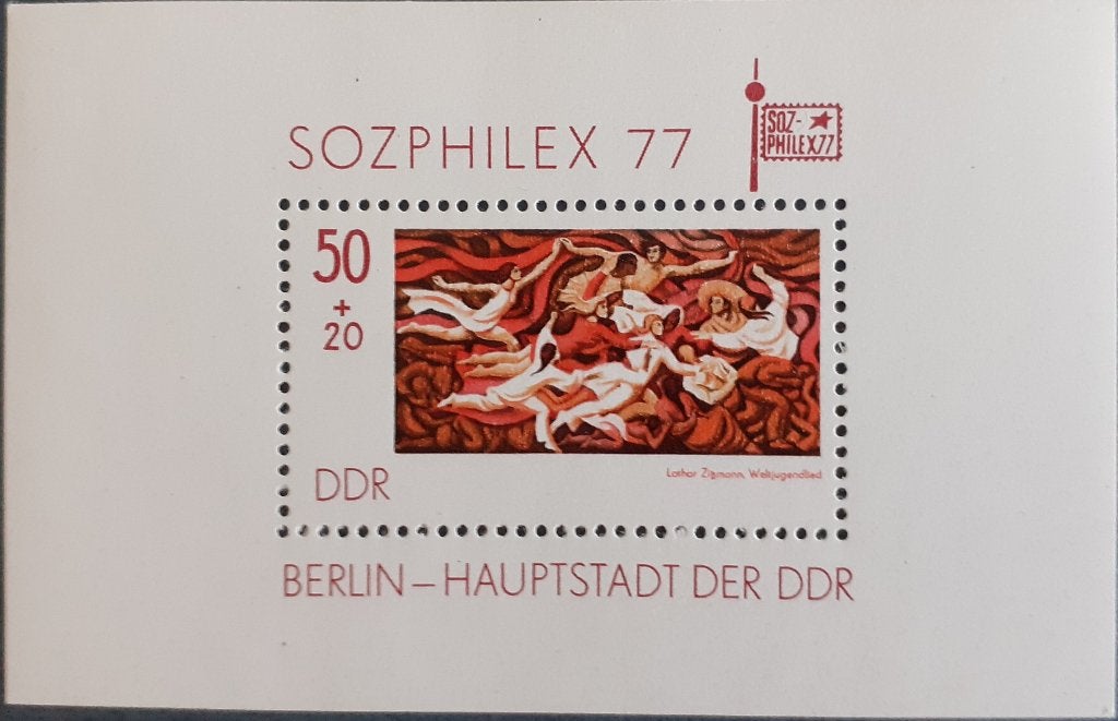 DDR Block 1977 Sozphilex Postfris, Ophalen of Verzenden, DDR, Postfris