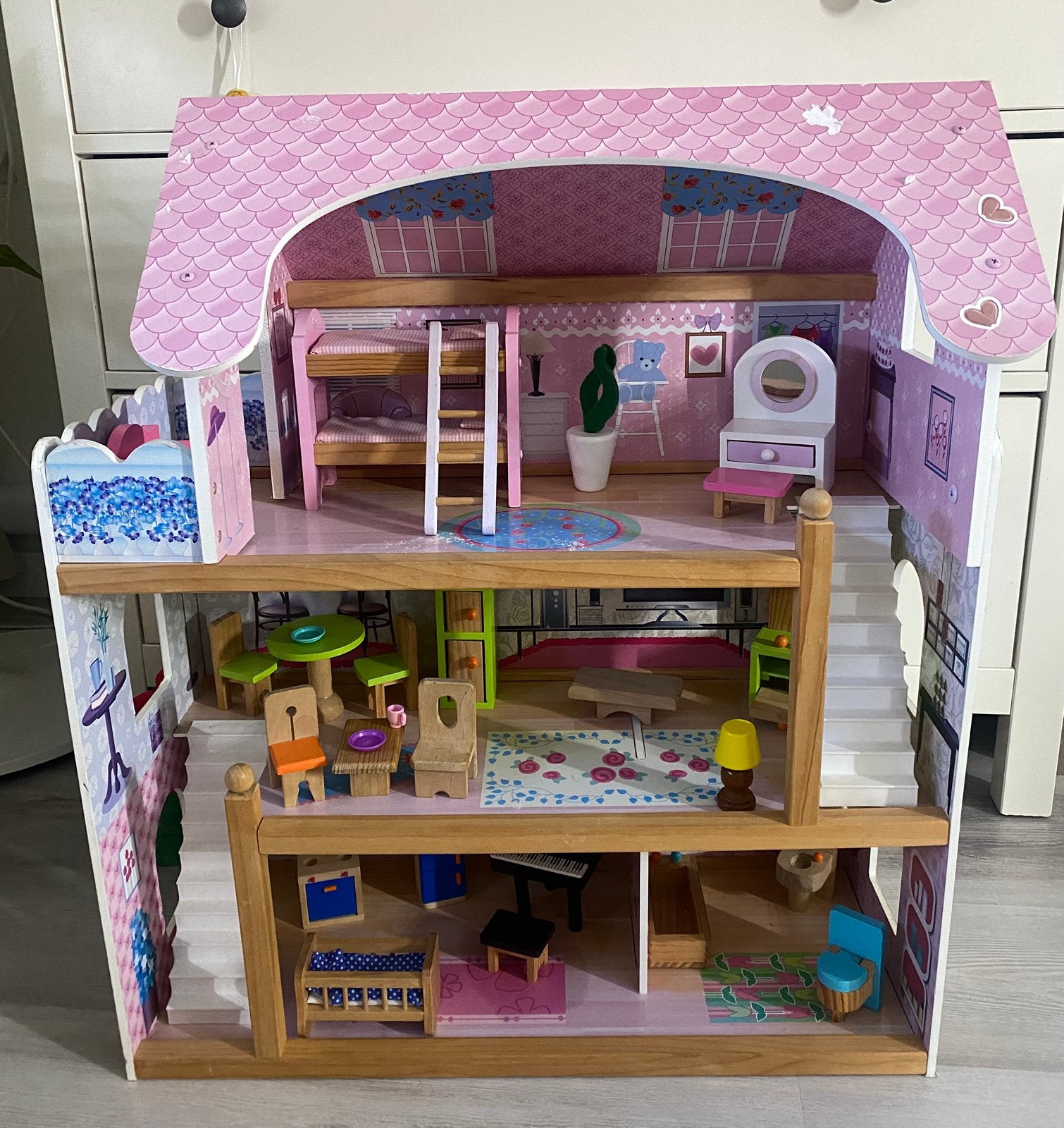 Poppenhuis, Kinderen en Baby's, Speelgoed | Poppenhuizen, Ophalen, Zo goed als nieuw, Poppenhuis