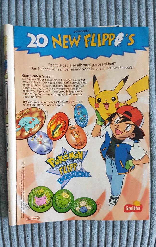 Pokémon Flippo`s advertentie, verzamel item, Ophalen of Verzenden, Spiek, Losse flippo's