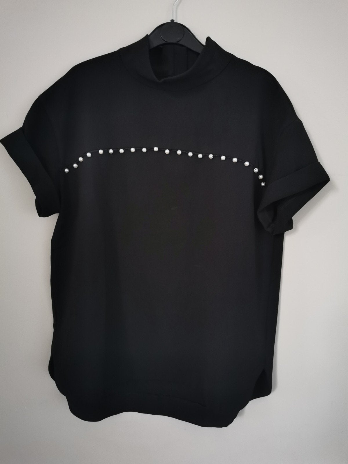 ZARA blouse met parels mt. M, Maat 38/40 (M), Verzenden, Zo goed als nieuw, Zara
