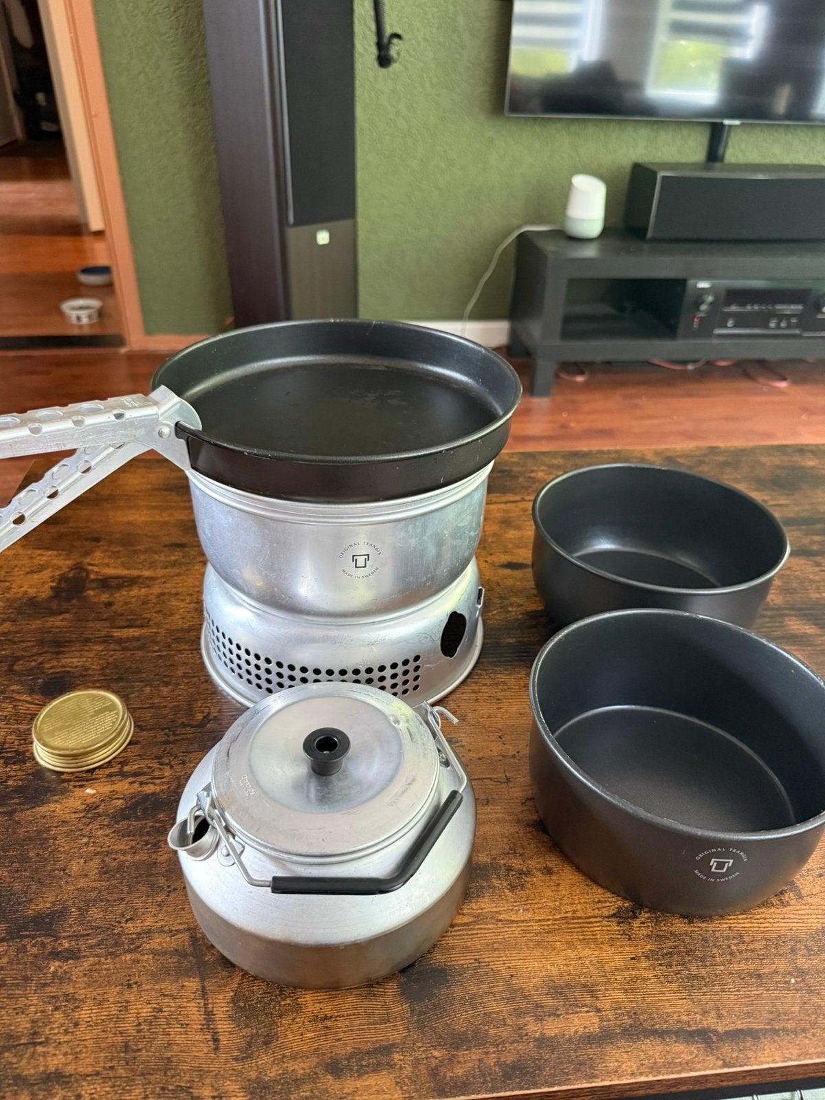 Trangia kookset 25-6 UL met spiritusbrander, Ophalen of Verzenden, Zo goed als nieuw