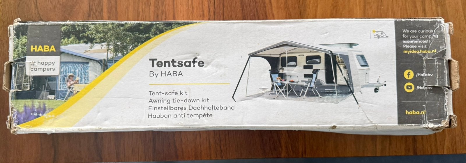Tent safe, Ophalen, Gebruikt