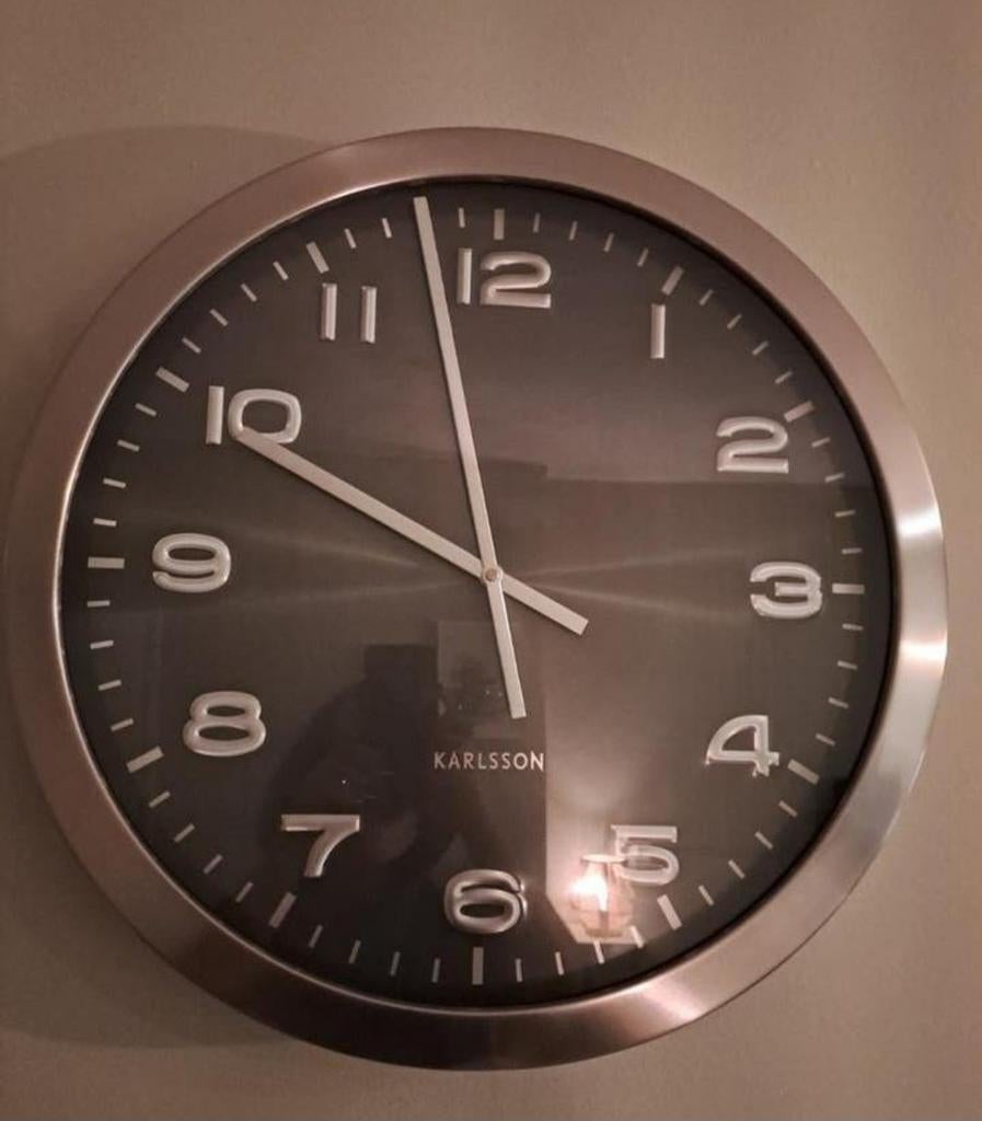 Karlsson klok 50 cm, Ophalen of Verzenden, Gebruikt, Wandklok