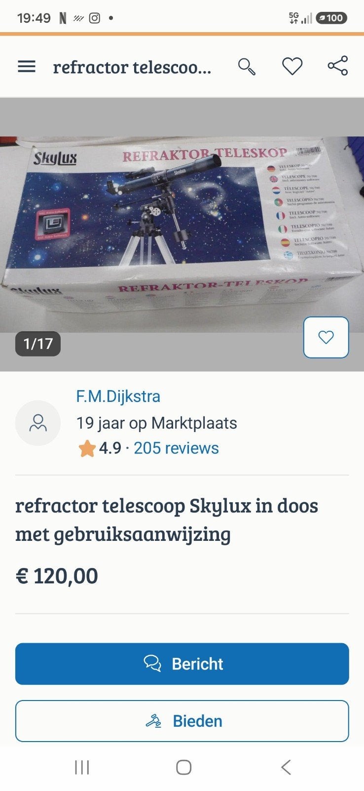 Foto 15 van Fijne hobby Astronomie. Parallactische refractor 70/700 comp