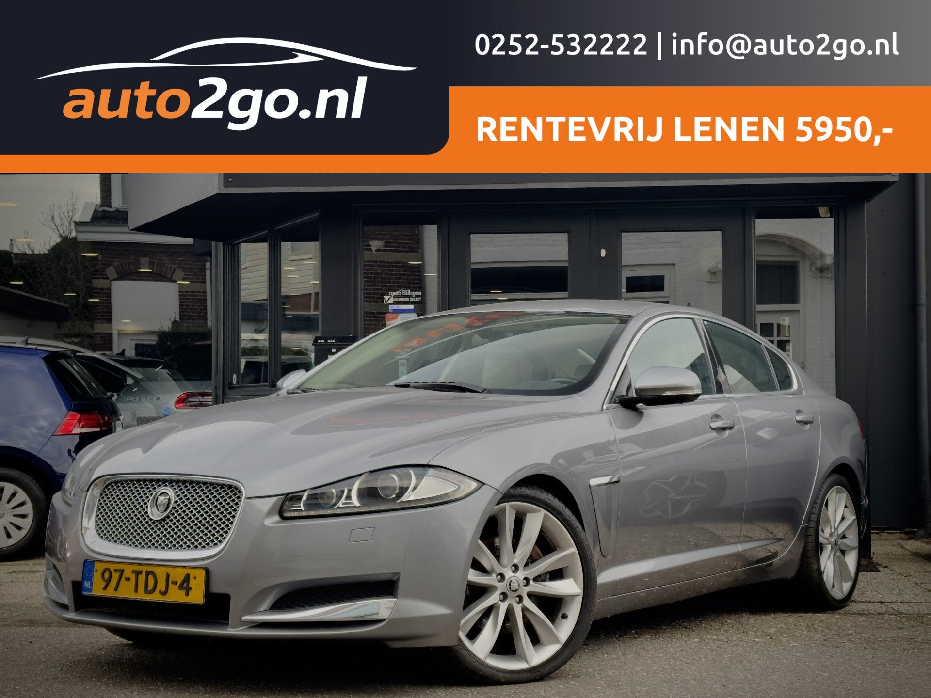 Jaguar XF 3.0D AUTOM VOL LEDER NAVI LED 20 INCH-LMV PDC ETC, Auto's, Jaguar, Automaat, Euro 5, Achterwielaandrijving, Gebruikt