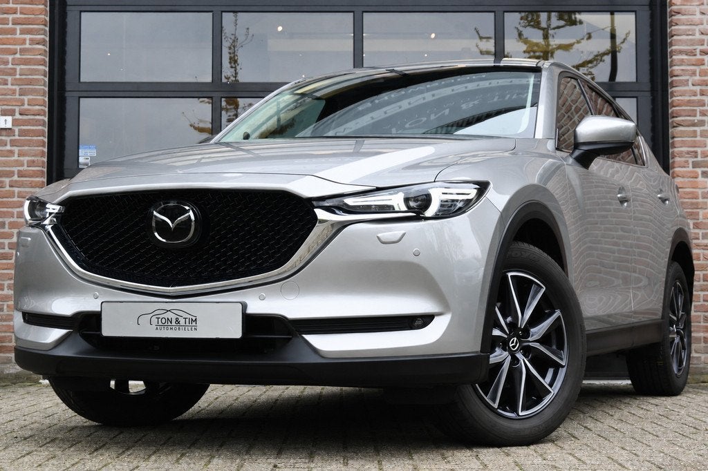Mazda CX-5 2.5 SkyActiv-G 194 GT-M 4WD Leder Schuifdak Trekh, Gebruikt, Zwart, 4 cilinders, 2000 kg