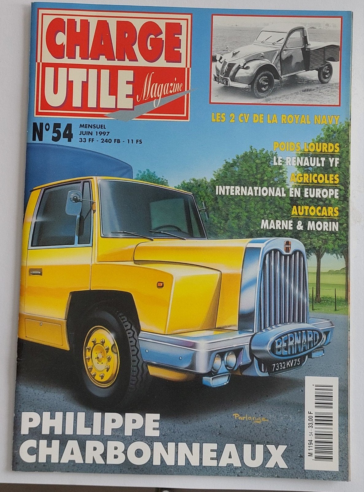 Charge Utile Magazine N54 - Juni 1997, Ophalen of Verzenden, Gelezen, Overige typen