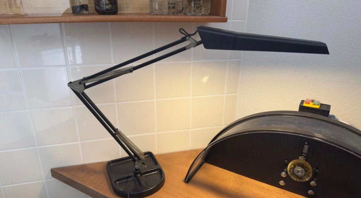 Vintage, design. Lival architectenlamp, bureaulamp., Bureaulamp, Ophalen of Verzenden, Zo goed als nieuw, Metaal
