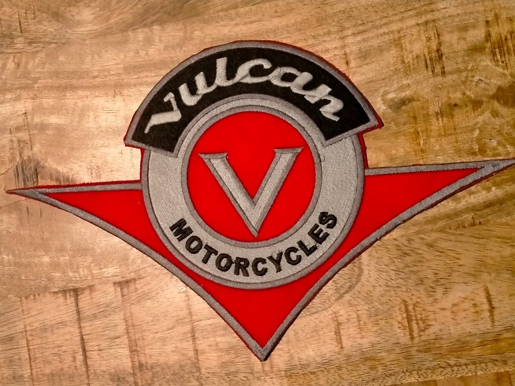 V Vulcan Motorcycles backpatch patch motoren motor RARE, Verzenden, Nieuw, Auto's