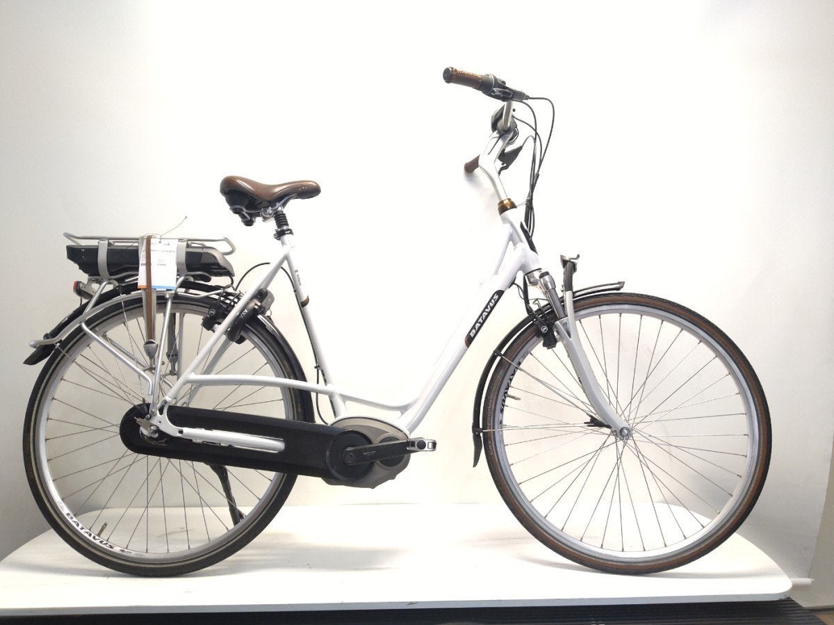 Batavus Milano E-Go Xn8 Wit-Metall. 61 Dames Wit Metallic, Fietsen en Brommers, Fietsen | Dames | Damesfietsen, Ophalen, Gebruikt