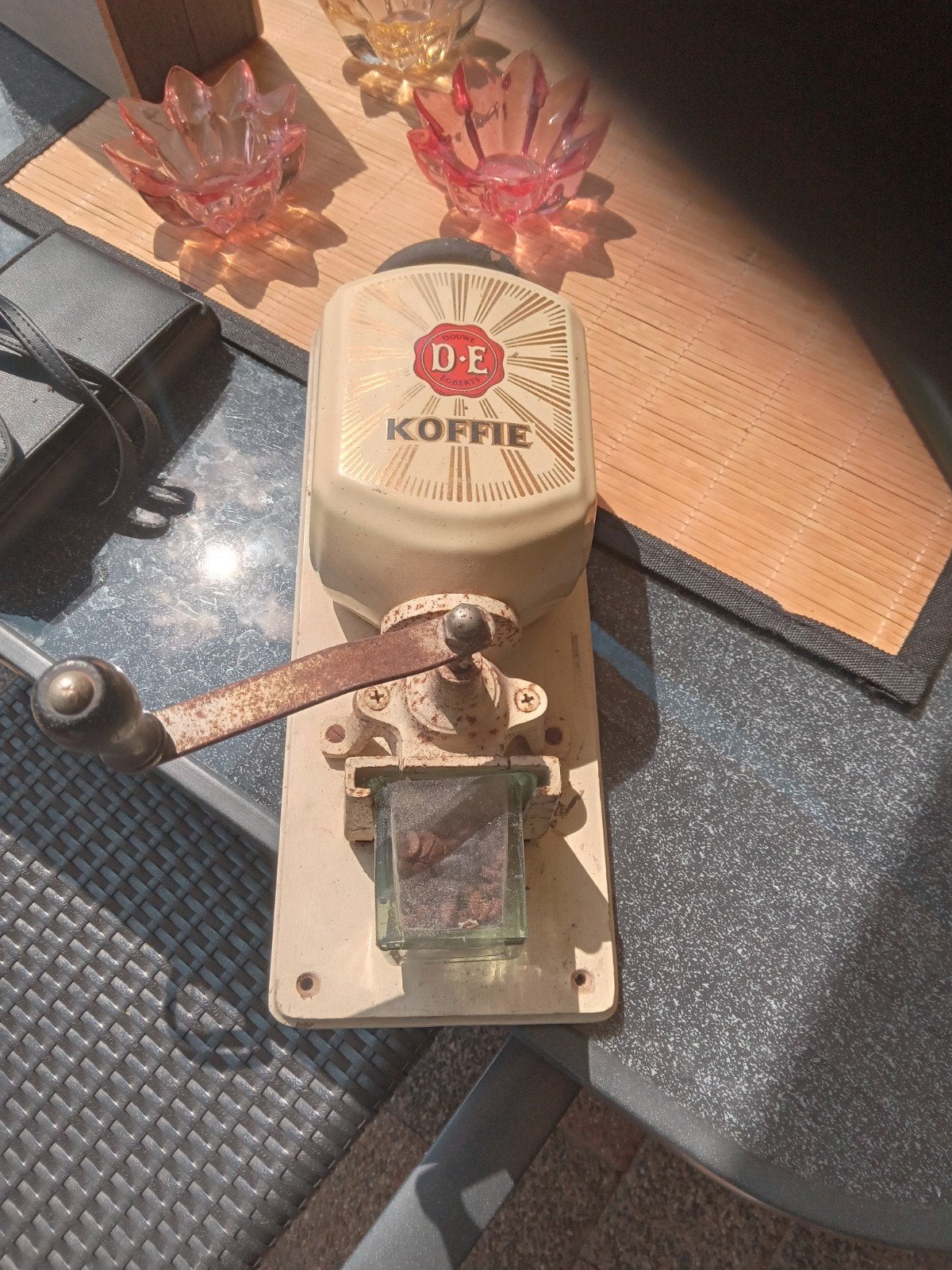 Vintage DE Koffie wandkoffiemolen, Antiek en Kunst, Ophalen of Verzenden