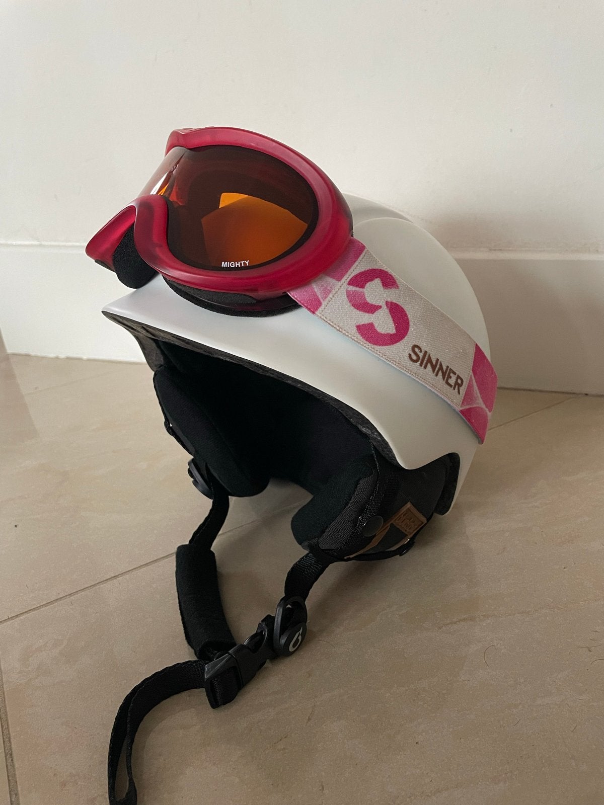 Bluetribe skihelm met Sinner skibril (XXS/XS, 48-50 cm), Overige typen, Zo goed als nieuw, Skiën, Ophalen