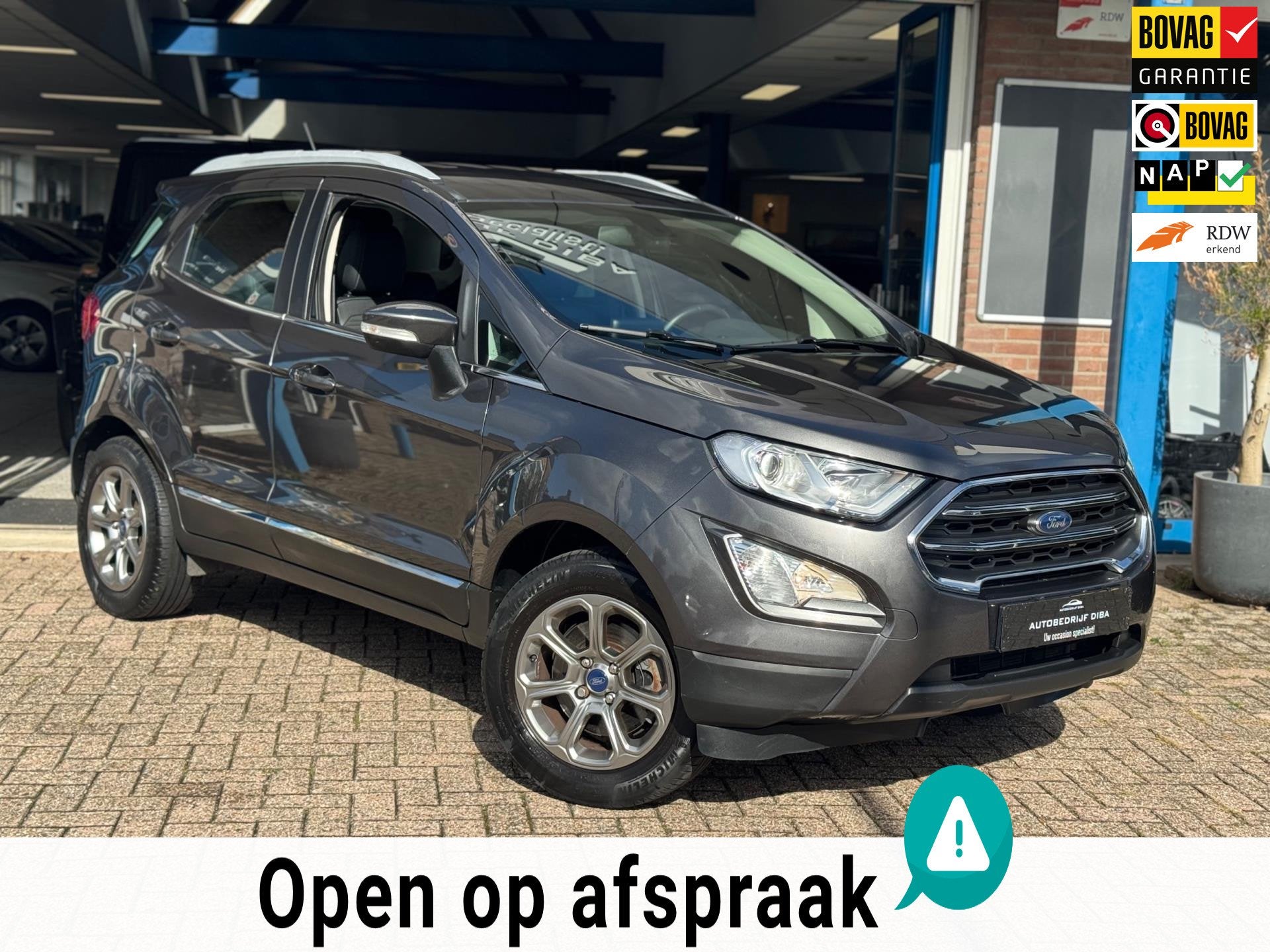 Ford EcoSport 1.0 EcoBoost Titanium 2019 NAVI CLIMA NAP BTW!, Auto's, Voorwielaandrijving, Dealer onderhouden, Gebruikt, Ecosport