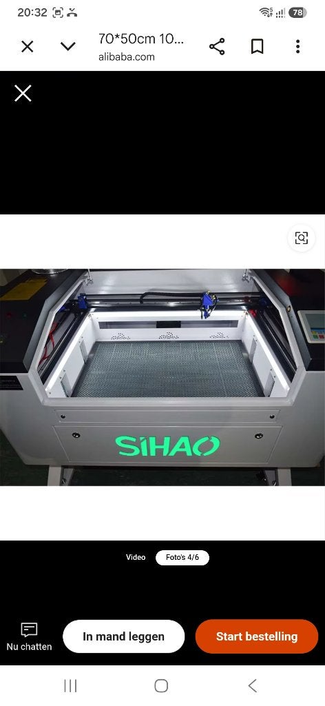 Co2  lasergraveermachine, Ophalen, Zo goed als nieuw