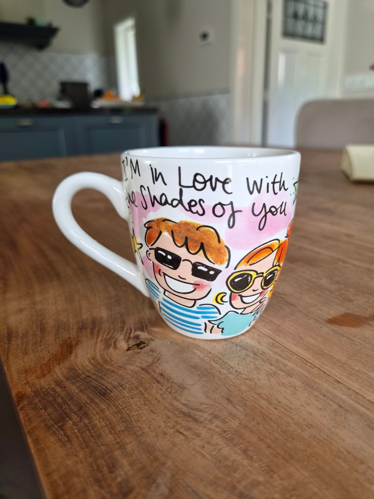 Blond Amsterdam koffiebeker met thema bril, Ophalen of Verzenden, Zo goed als nieuw, Blond Amsterdam, Mok