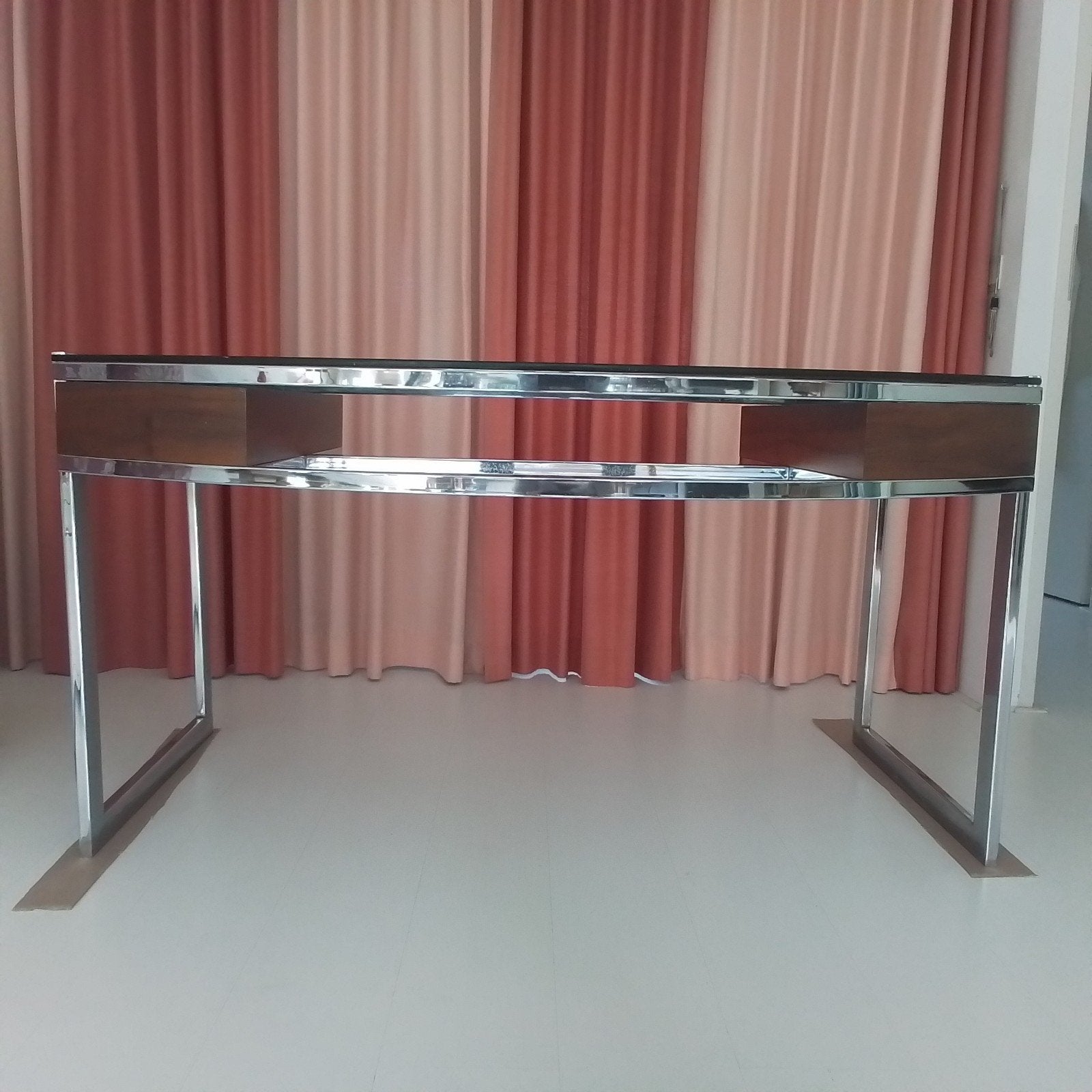 vintage chroom bureau jaren 70, Ophalen of Verzenden