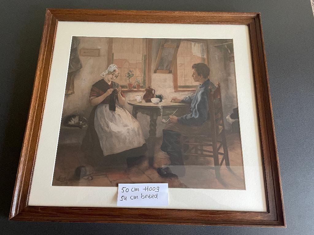 Schilderij, Huis en Inrichting, Woonaccessoires | Schilderijen, Tekeningen en Foto's, Ophalen, Zo goed als nieuw, 50 tot 75 cm