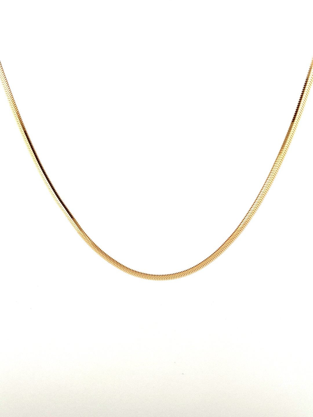 Nieuw 14 karaat 585 gouden visgraad dames ketting 15 gr, Ophalen of Verzenden, Zo goed als nieuw, Goud