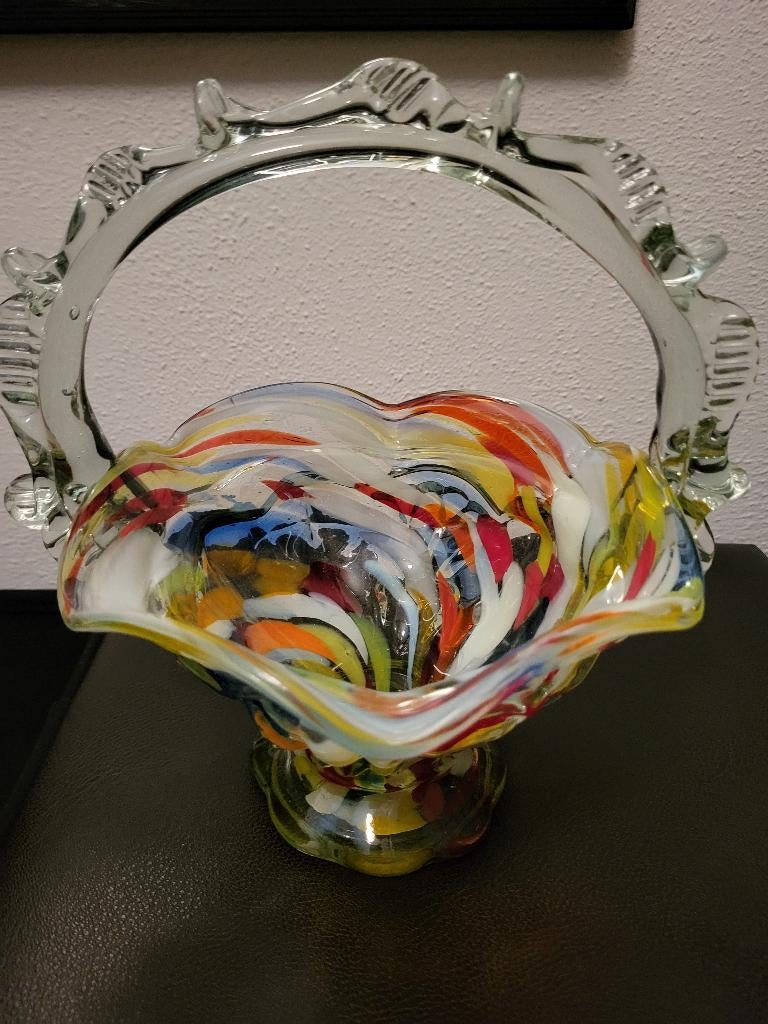 Murano mandje, Ophalen of Verzenden