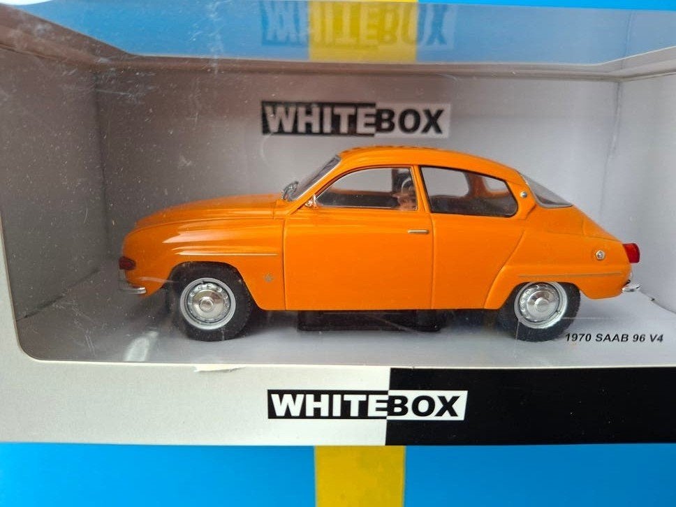 Saab 96 v4 uit 1970, 17 cm. lang., Hobby en Vrije tijd, Modelauto's | 1:43, Ophalen of Verzenden, Nieuw, Auto, Overige merken