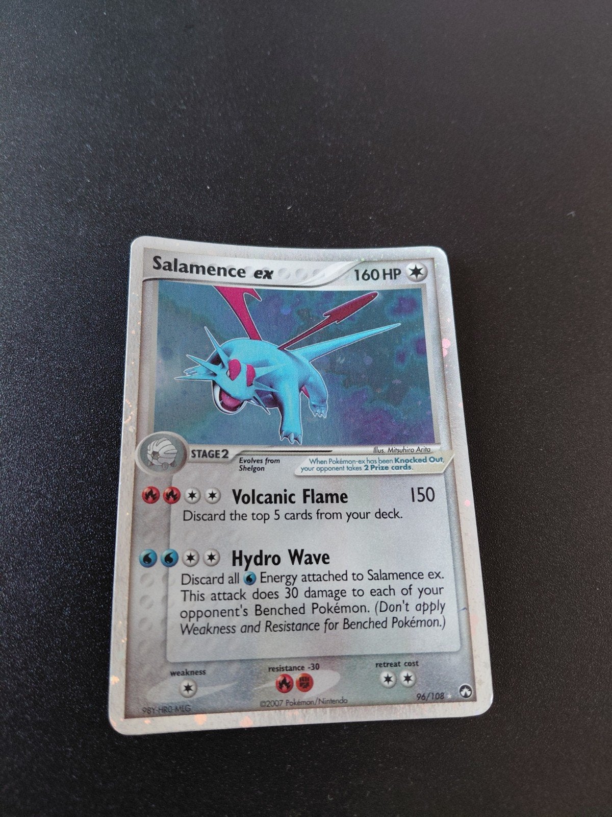 Salamence EX Power Keepers 96/108 Pokemon Kaart, Ophalen of Verzenden, Gebruikt, Losse kaart, Foil
