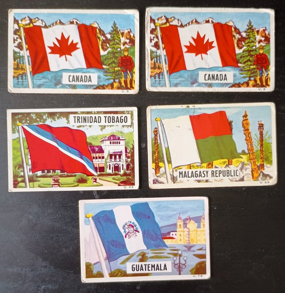 Dandy Gum Trade cards FLAG PARADE van 1965., Ophalen of Verzenden, Zo goed als nieuw, Overige typen