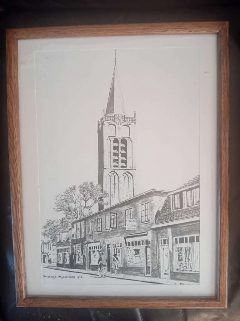 Prent Beverwijk, Ophalen, 1940 tot 1960, Gebruikt, Overige onderwerpen