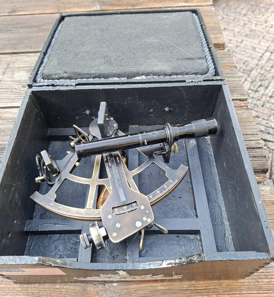 Vintage Sextant in Koffer - Navigatie Instrument, Verzenden