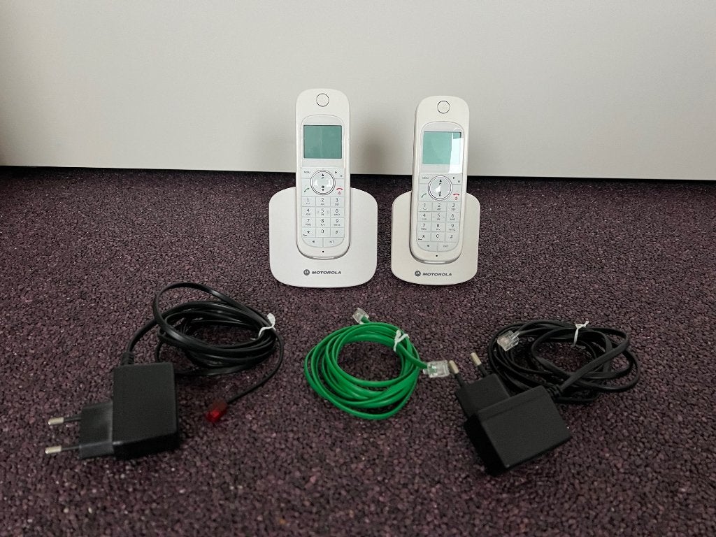 Motorola DECT Telefoonset – Duo Set, Telecommunicatie, Vaste telefoons | Handsets en Draadloos, Ophalen of Verzenden, Gebruikt
