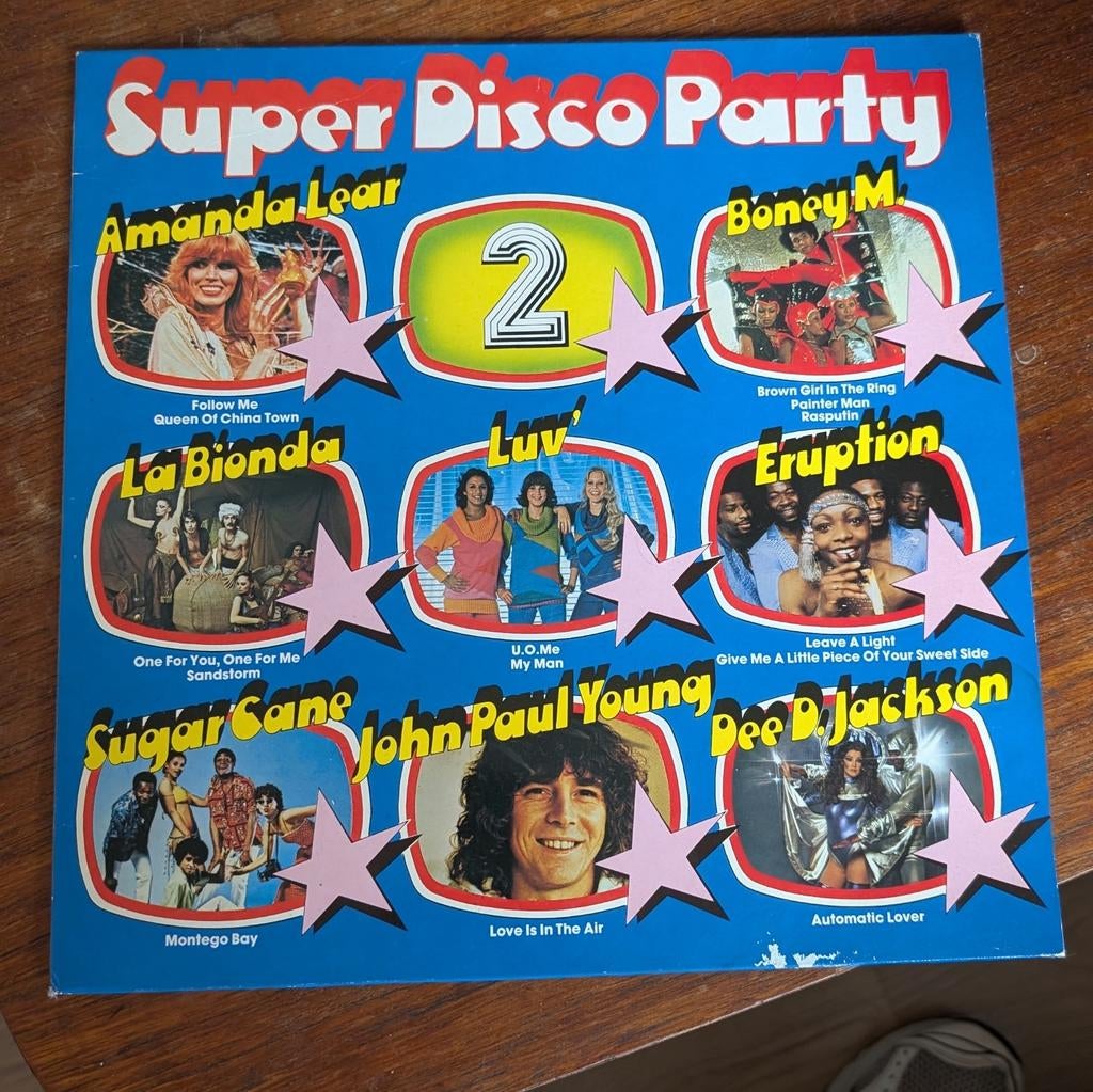 Super Disco Party 2 LP - Diverse Artiesten, Cd's en Dvd's, Ophalen of Verzenden, Gebruikt, 12 inch