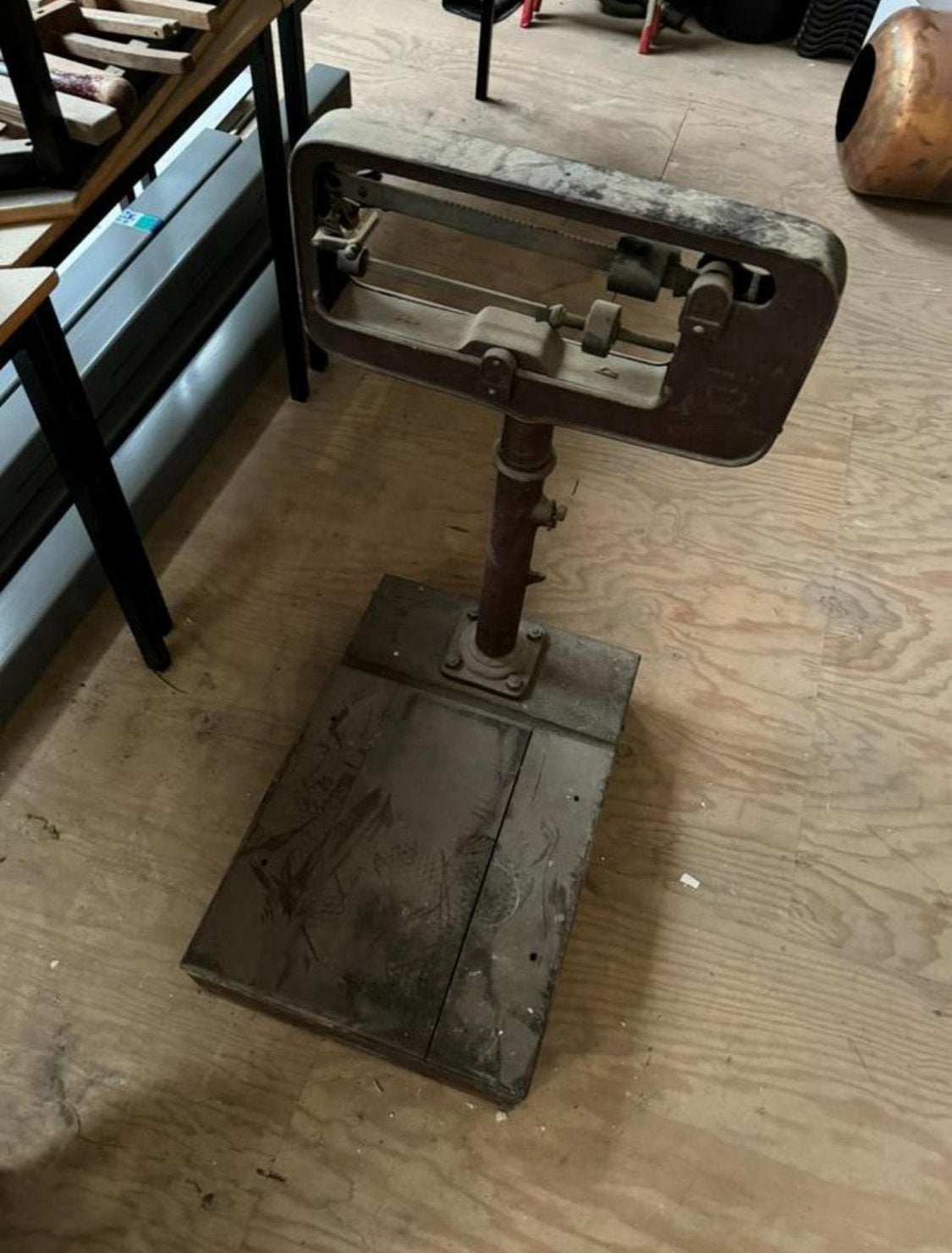 Antieke doktersweegschaal, Witgoed en Apparatuur, Weegschalen, Ophalen, Zo goed als nieuw, Personenweegschaal, Minder dan 10 kg