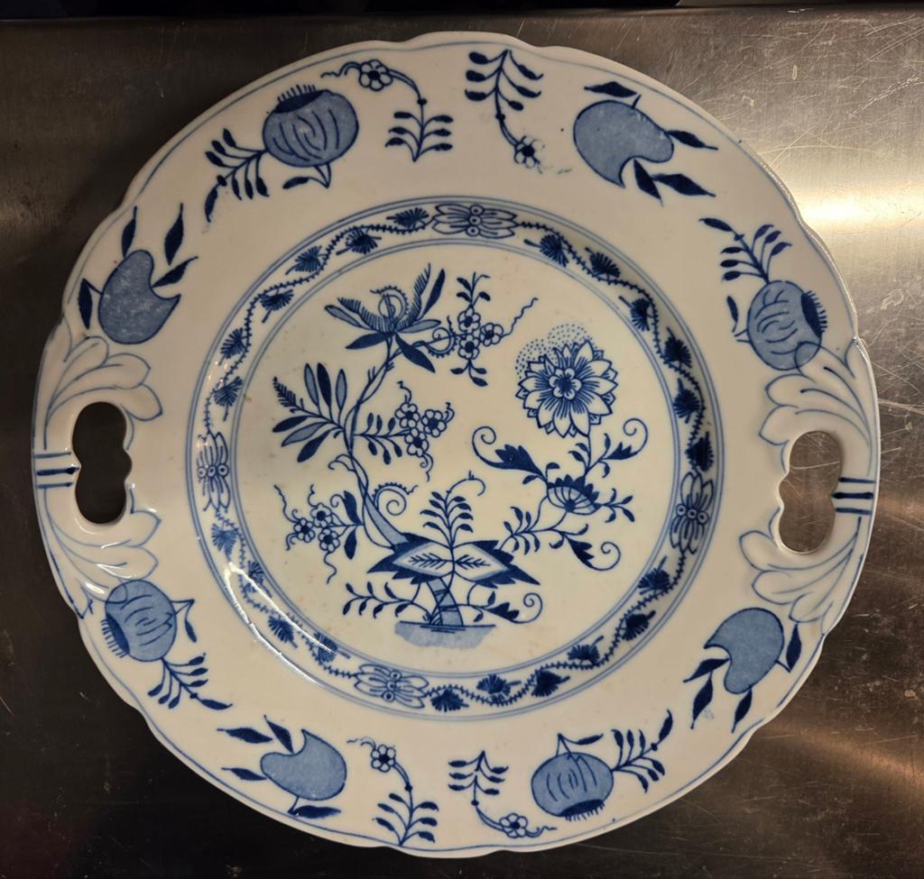 Antieke Louis Regout Zwiebelmuster serveerschaal (1883-1888), Antiek en Kunst, Ophalen of Verzenden