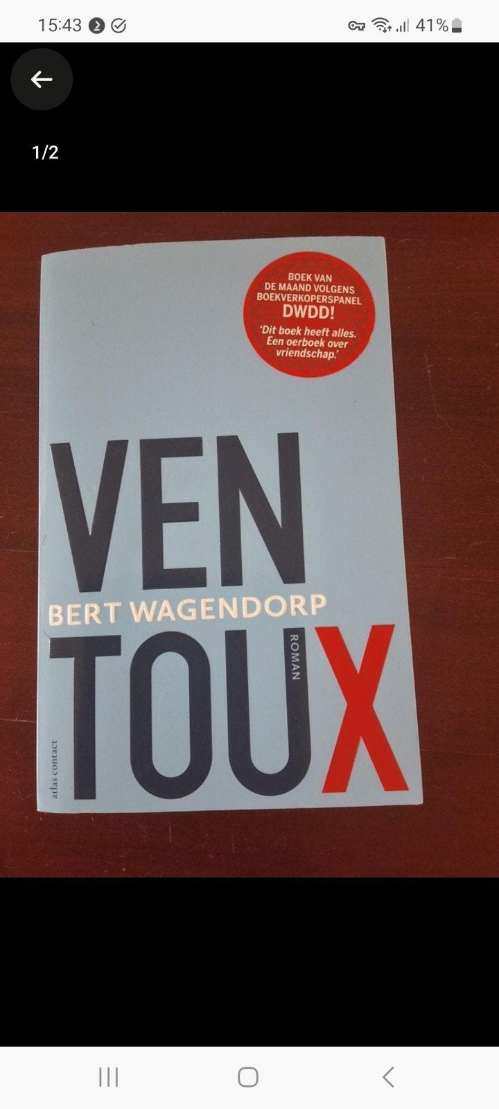 ventoux - bert wagendorp (roman), Ophalen of Verzenden, Gelezen, Bert Wagendorp, Nederland