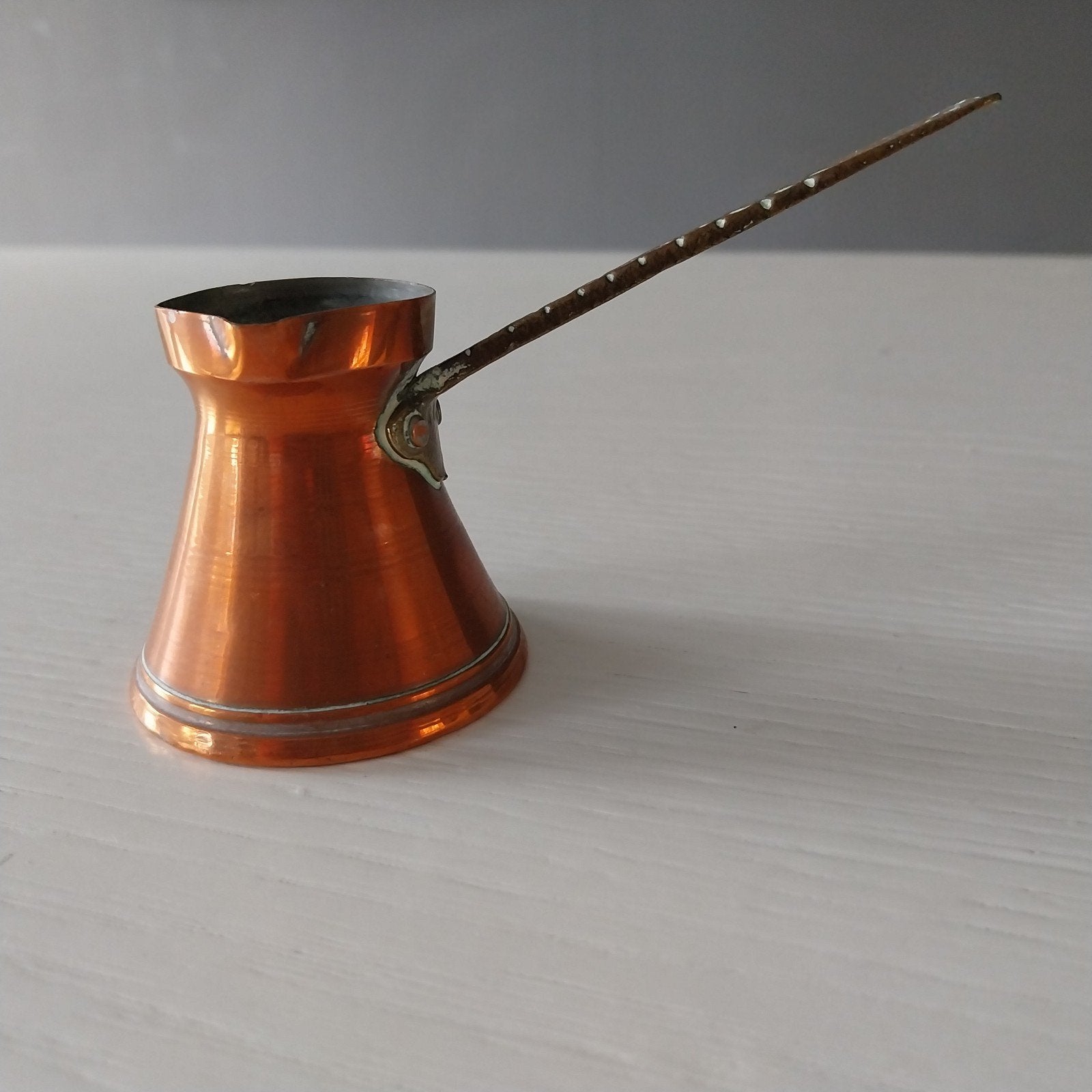 Koperen Turkse koffiepot (cezve), Antiek en Kunst, Ophalen of Verzenden
