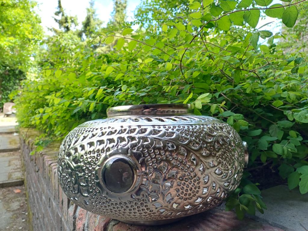 Oosters boho windlicht, Huis en Inrichting, Woonaccessoires | Kandelaars en Kaarsen, Ophalen, Metaal