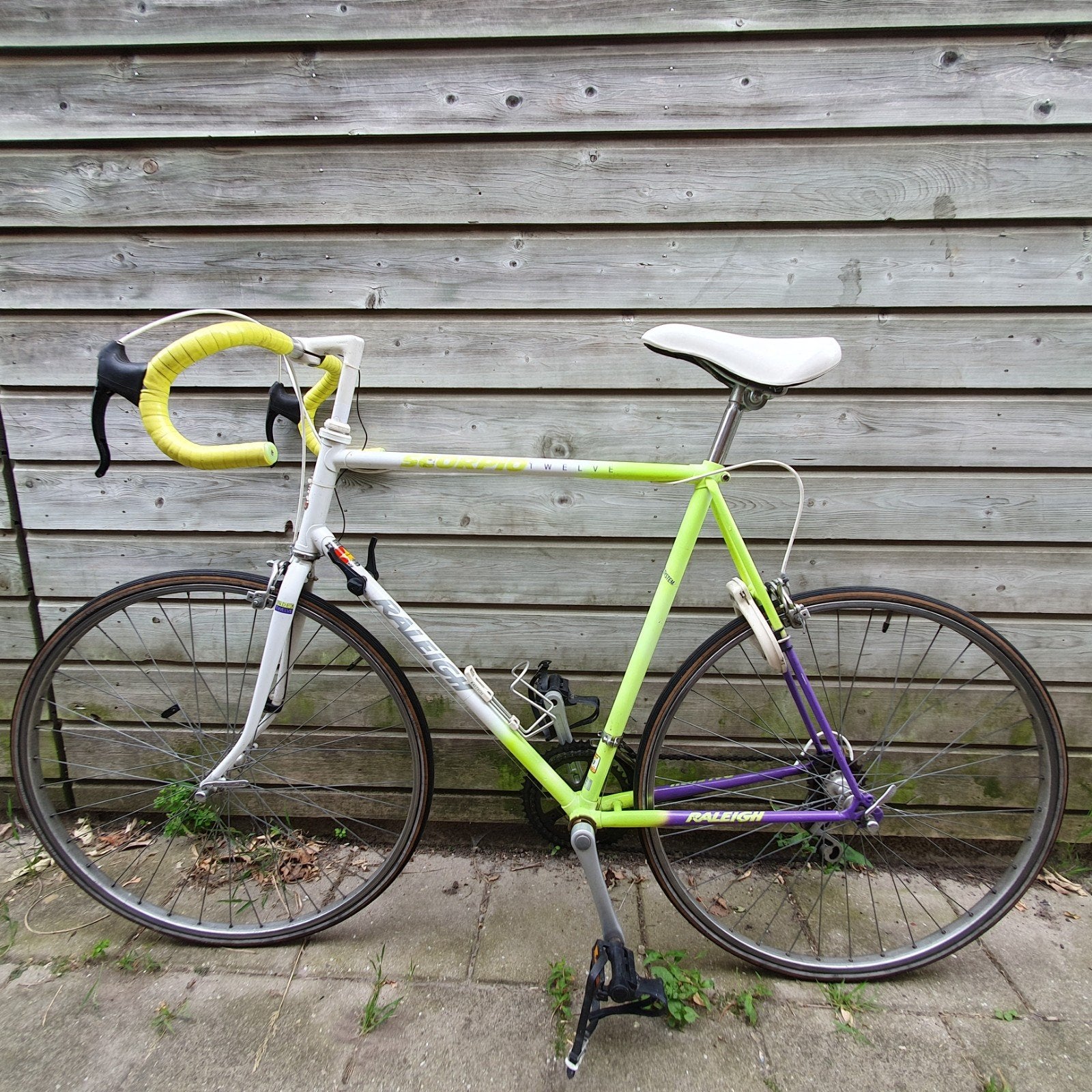 Raleigh racefiets, vintage, 12 versnellingen, Fietsen en Brommers, Gebruikt, 57 tot 61 cm, Ophalen, Overige merken
