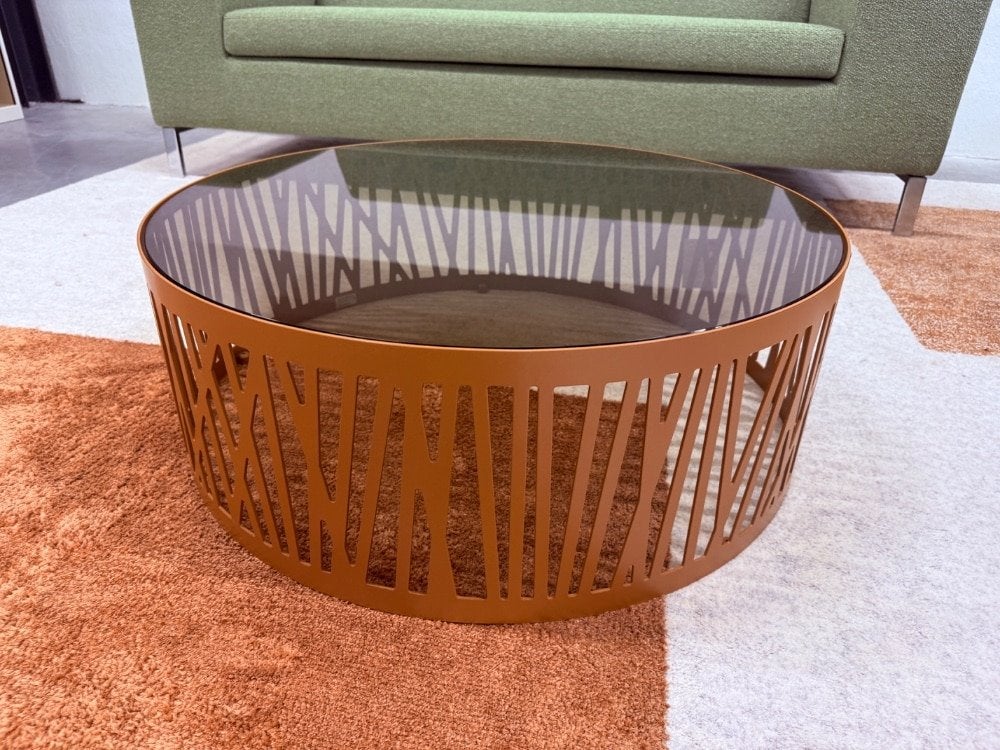 Nieuw Rolf Benz 8330 107 Salontafel Design Tafel D80, Service@rolf-benz.com, Nieuw, Ophalen of Verzenden, Glas