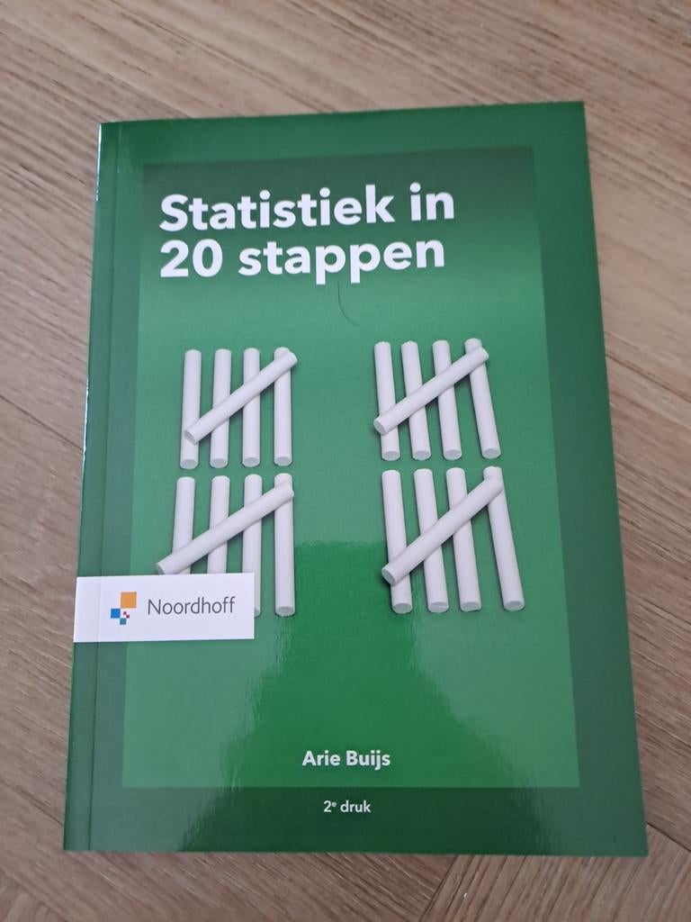 Statistiek in 20 stappen - Arie Buijs, Boeken, Studieboeken en Cursussen, Ophalen of Verzenden