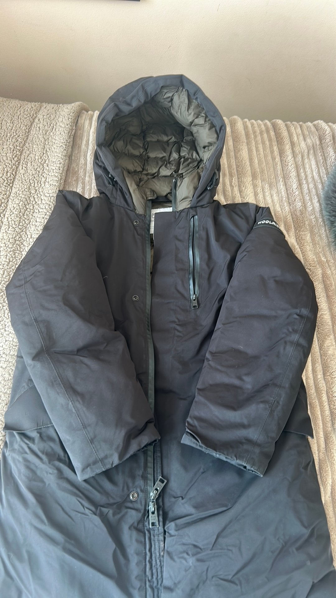 woolrich jas voor jongens, Ophalen, Gebruikt, Maat 134