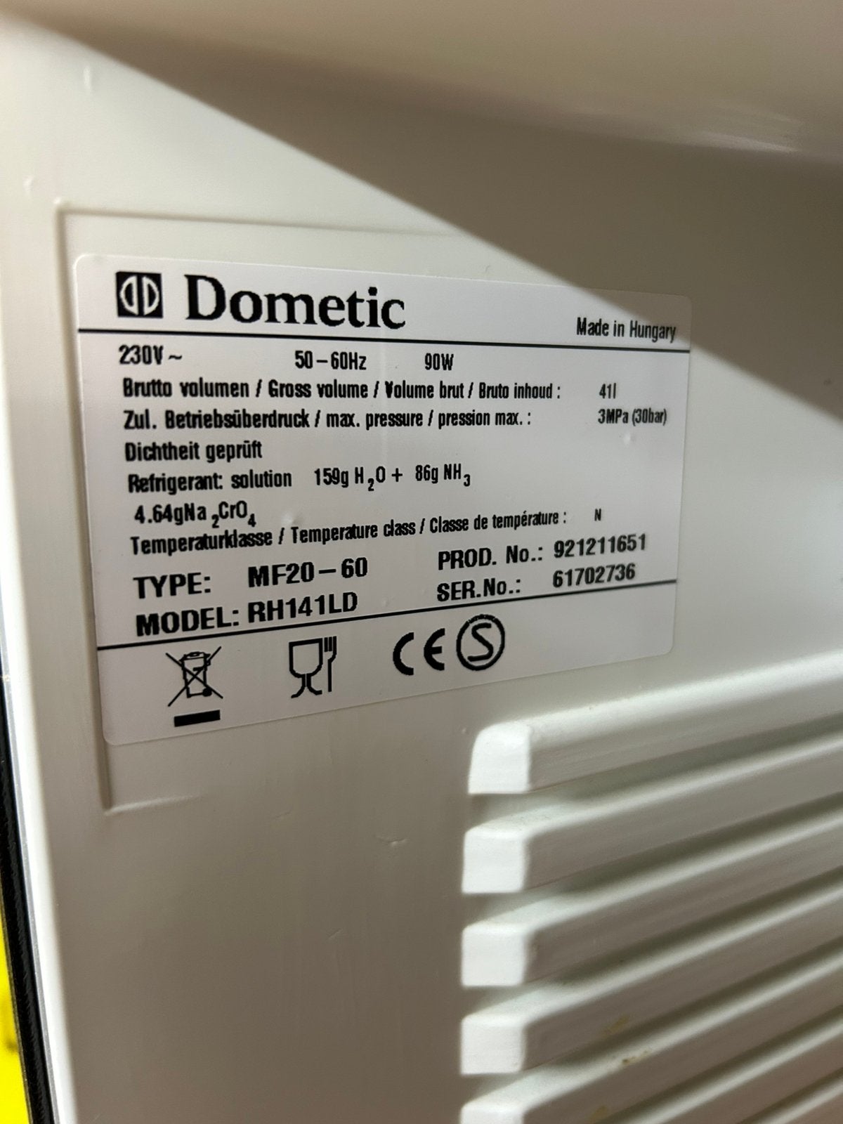 Dometic Minibar Koelkast RH141LD - 41L, Ophalen of Verzenden, Minder dan 75 liter, Zonder vriesvak, Gebruikt
