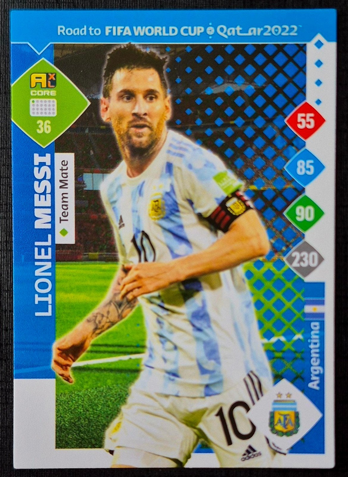 Panini Lionel Messi - Argentinië, WK 2022, Ophalen of Verzenden, Zo goed als nieuw, Plaatje