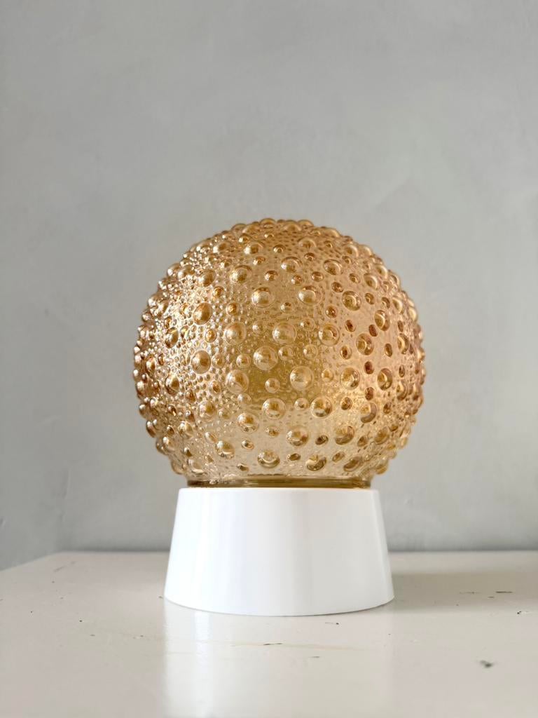Vintage space age bollamp plaffoniere, Huis en Inrichting, Lampen | Plafondlampen, Ophalen of Verzenden, Zo goed als nieuw