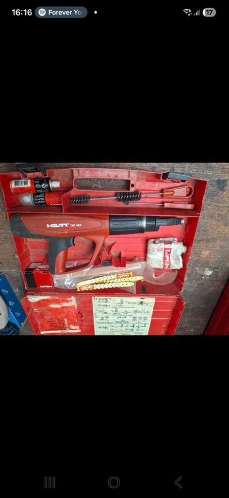 Hilti DX 460 Schietapparaat - Compleet in Koffer, Doe-het-zelf en Verbouw, Ophalen of Verzenden