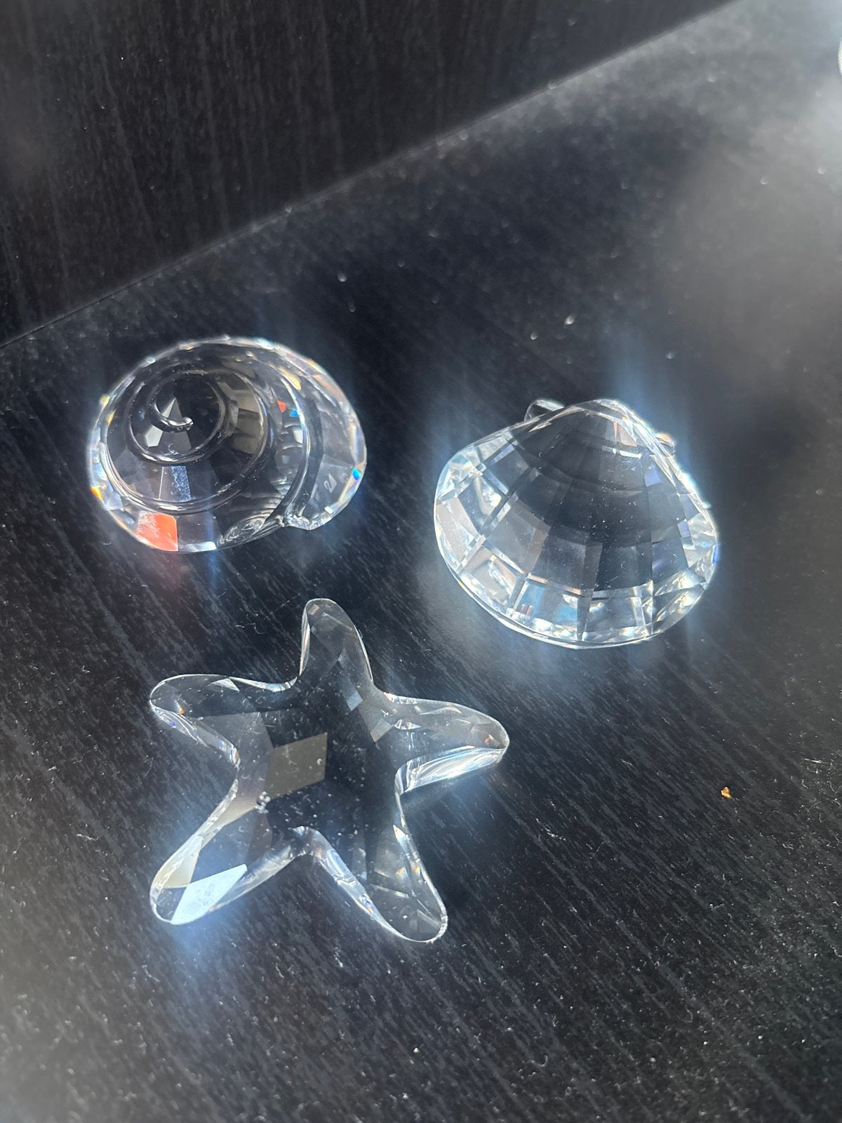 Swarovski Maritiem Trio: Zeester, Schelp en Slak, Ophalen of Verzenden, Zo goed als nieuw, Figuurtje