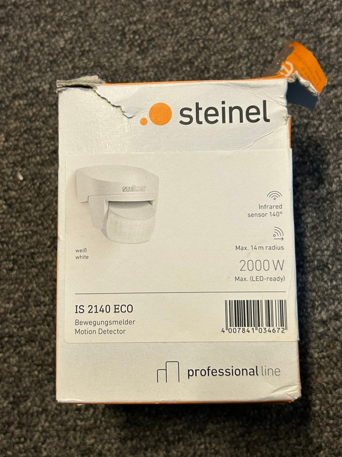 Steinel bewegings sensor nieuw, Ophalen of Verzenden, Zo goed als nieuw, Detector, Sensor of Melder, Beweging