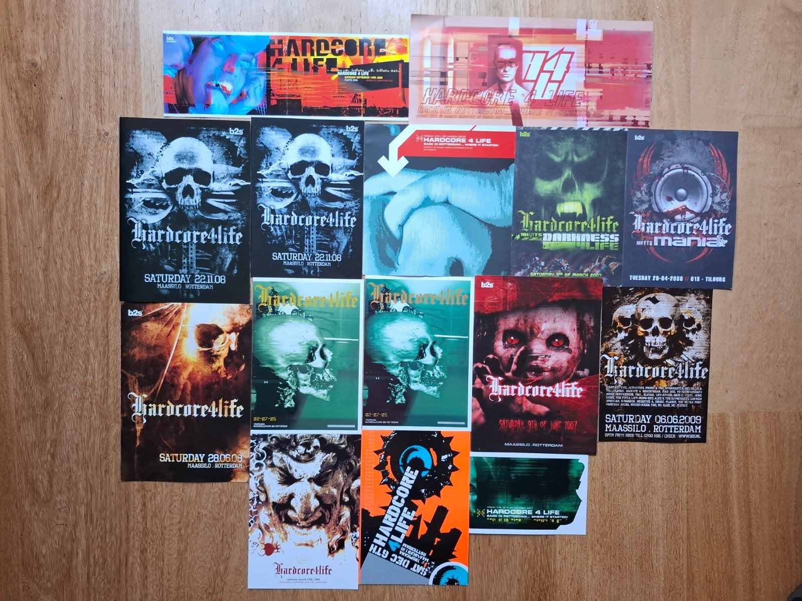 Hardcore 4 Life flyer pakket. Gabber Thunderdome, Ophalen of Verzenden, Zo goed als nieuw, Muziek