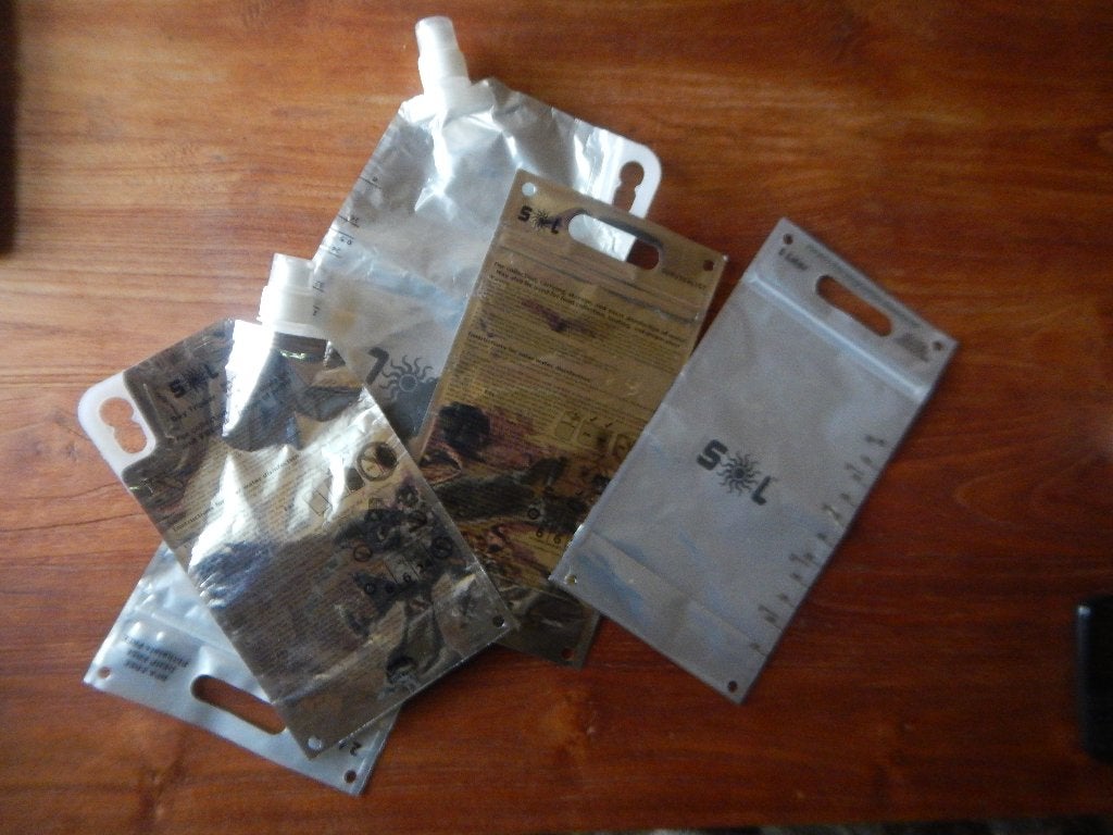waterdesinfectie via de zon, waterzak SOL survivalist, Caravans en Kamperen, Ophalen of Verzenden, Zo goed als nieuw